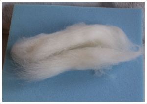 Exmoor Blueface - making a ball