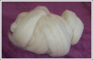 Exmoor Blueface Review - fibres roll