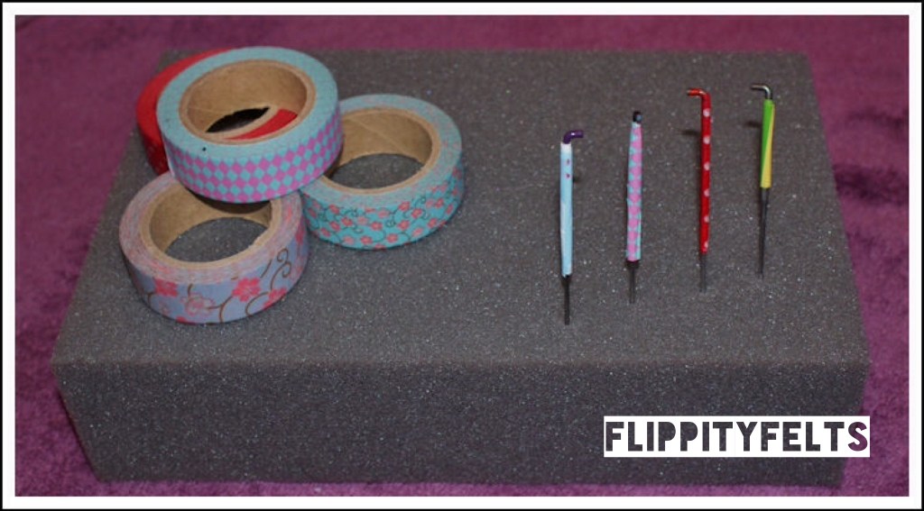 Flippity Felts decorated needles Flippity Felts decorated needles