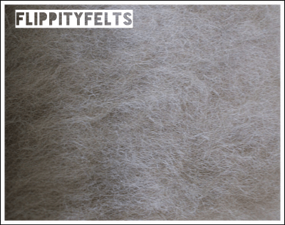 Carded fibres close up